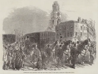 Australian Gold conveyed from the East India Docks to the Bank of England