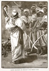 Bagaeus Delivering His Messages to the Persian Guard