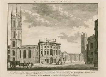 Bank of England, East Wing Added by Sir Robert Taylor, 1765