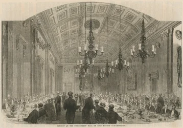 Banquet at the Fishmongers Hall on Lord Mayor