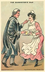 Barrister Touching Up a Pretty Maid