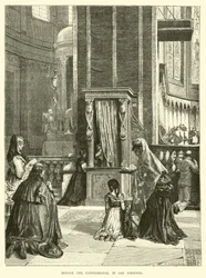 Before the Confessional in San Lorenzo
