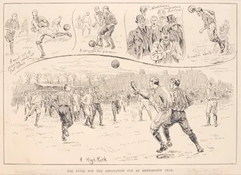 Blackburn Rovers vs. Nottingham County, from The Illustrated Sporting and Dramatic News, 23rd March 1891