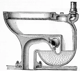 Bostels No. 7 Excelsior Wash-Out Toilet, 1870