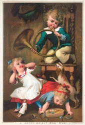 Boy Blowing Horn