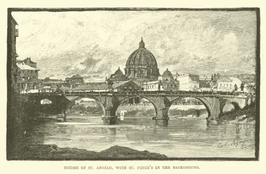 Bridge of St. Angelo, with St. Peter