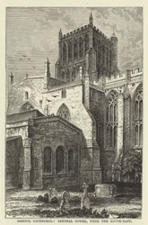 Bristol Cathedral, central tower, from the southeast