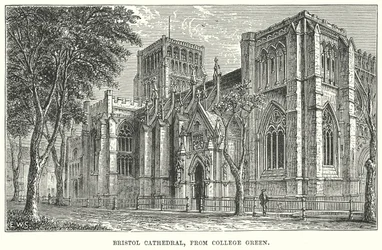Bristol Cathedral, from College Green