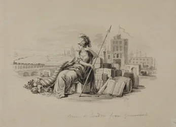 Britannia, View of London from Greenwich