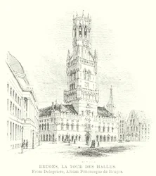 Bruges, The Hall Tower