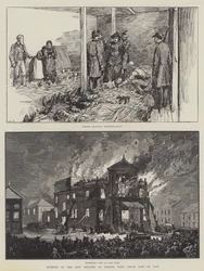 Burning of the New Theatre at Exeter, with Great Loss of Life