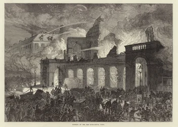 Burning of the Old Opera House, Paris