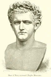 Bust of Nero, Crowned