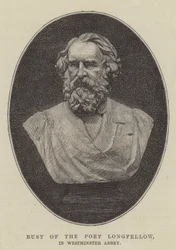 Bust of the Poet Longfellow, in Westminster Abbey