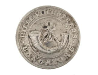 Button, Bangalore Rifle Volunteers, 1880-1920