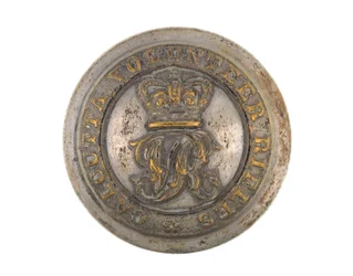 Button, Calcutta Volunteer Rifles, pre-1901