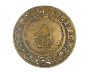 Button, other ranks, 4th Bengal European Regiment, 1855-1861