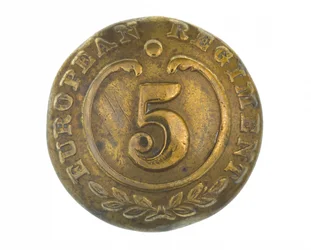 Button, other ranks, 5th Bengal European Regiment, 1858-1860
