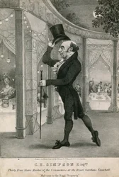 C. H. Simpson, thirty-four years the Master of Ceremonies at the Royal Gardens, Vauxhall, London