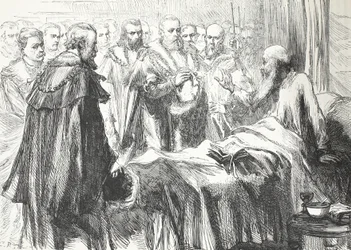 Calvin addressing the Council for the last time