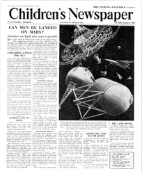 Can Man be Landed on Mars, front page of 
