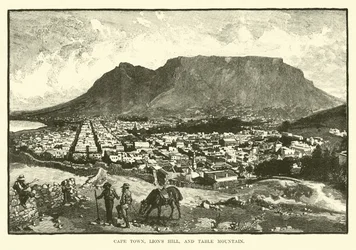 Cape Town, Lions Hill, and Table Mountain