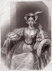 Catherine of France (Henry V) (circa 1838) from Gallery of the Women of Shakespeare