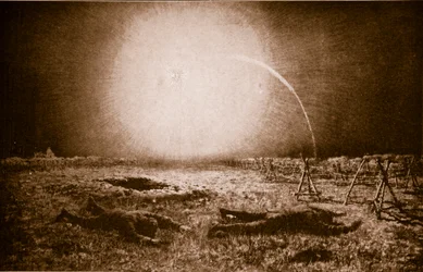 Caught in the Glare of a German Light-Producing Projectile: A British Patrol in Peril between the Trenches, 1914-19