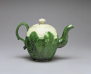 Cauliflower Teapot, from Burlem, Staffordshire, c.1759-66