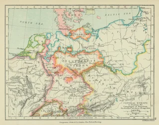 Central Europe to Illustrate the Campaigns of Napoleon