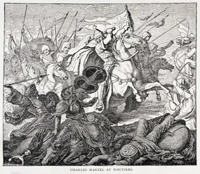 Charles Martel at Poictiers, from The History of France, by Emile de Bonnechose
