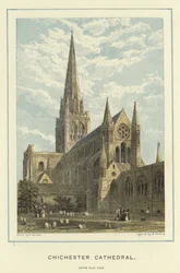 Chichester Cathedral, South East View
