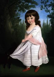 Child Playing with Her Dog, c.1800