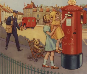 Children Posting a Letter