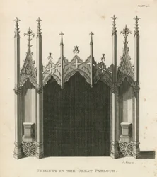 Chimney in the Great Parlour, Strawberry Hill, London