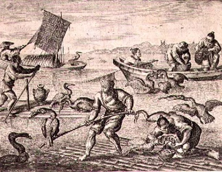 Chinese Fishermen using Cormorants to Catch Fish