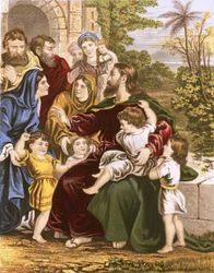 Christ blessing little children