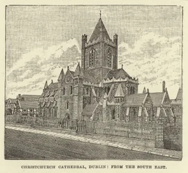 Christchurch Cathedral, Dublin, from the South East