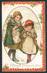 Christmas card - A Merry Christmas, dear