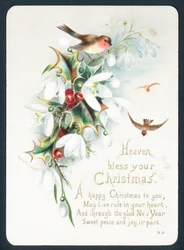 Christmas card - Heaven bless your Christmas