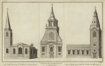 Churches of St Swithin, Cannon Street, St Edmund the King, Lombard Street and St Nicholas Cole Abbey, Old Fish Street