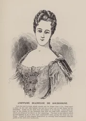 Coiffure Duchesse de Bourgogne