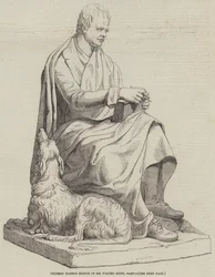 Colossal Marble Statue of Sir Walter Scott, Baronet