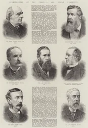 Commissioners of the Colonial and Indian Exhibition (engraving)