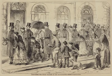 Conducting the Night Charges to the Marlborough Street Police-Court