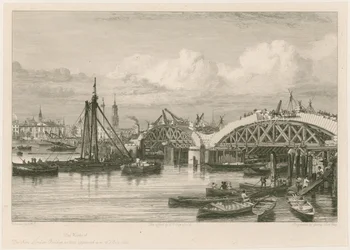 Construction of New London Bridge, 26 July 1827