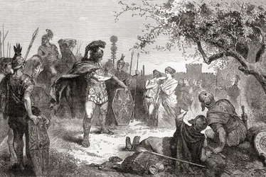 Coriolanus Returns as an Enemy to Rome After His Exile, from Ward and Lock