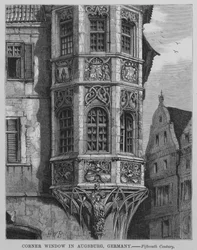 Corner Window in Augsburg, Germany