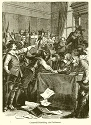 Cromwell Dissolving the Parliament