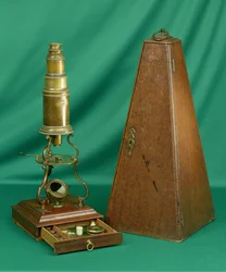 Culpeper Type Microscope, English, 18th century (brass)